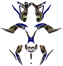 Fits Yamaha Raptor 700R Graphics Kit 2013 TO 2024 decal KIT stickers