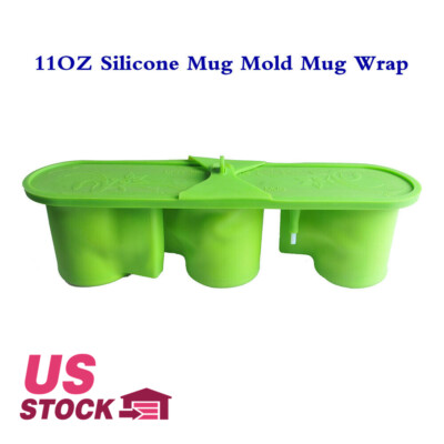 US Stock 3D Sublimation 11OZ Silicone Mug Mold Mug Wrap, Silicone Mug Clamps
