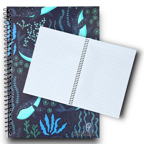 Cuaderno A5 encuadernado en espiral con reglas forrado bloc de notas páginas de animales cuaderno escolar paquete de 3 - Imagen 3 de 8