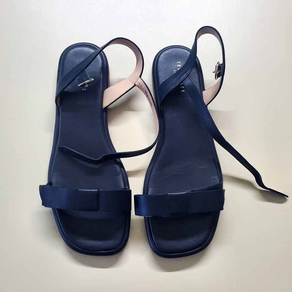Ted baker navy bow shoes best sale