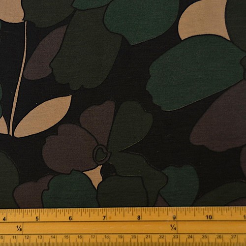 Camouflage Jersey Stretch Lycra Fabric Floral Dress T Shirt Camo Material 1/2 M - Picture 3 of 4