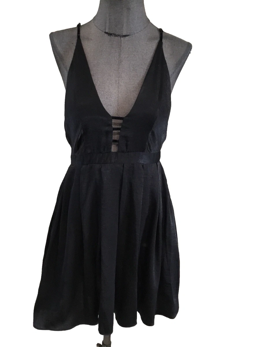 Robe Courte Free People Taille L - Modèle Fleuri Rare, Manches Longues