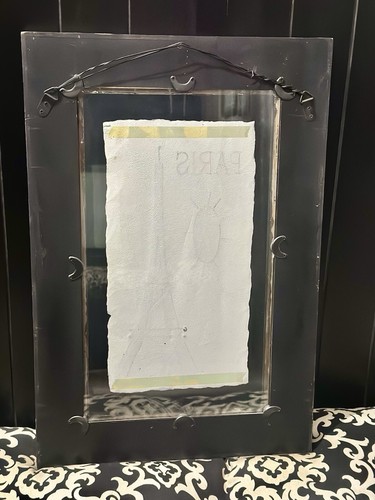 Paris/Eiffel Tower Rectangular Beveled Framed Mirror Wall Art 16x24 - Picture 21 of 24
