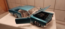 1:18 Pontiac GTO 1966 Hot Wheels Hell-Blau-Metallic Top