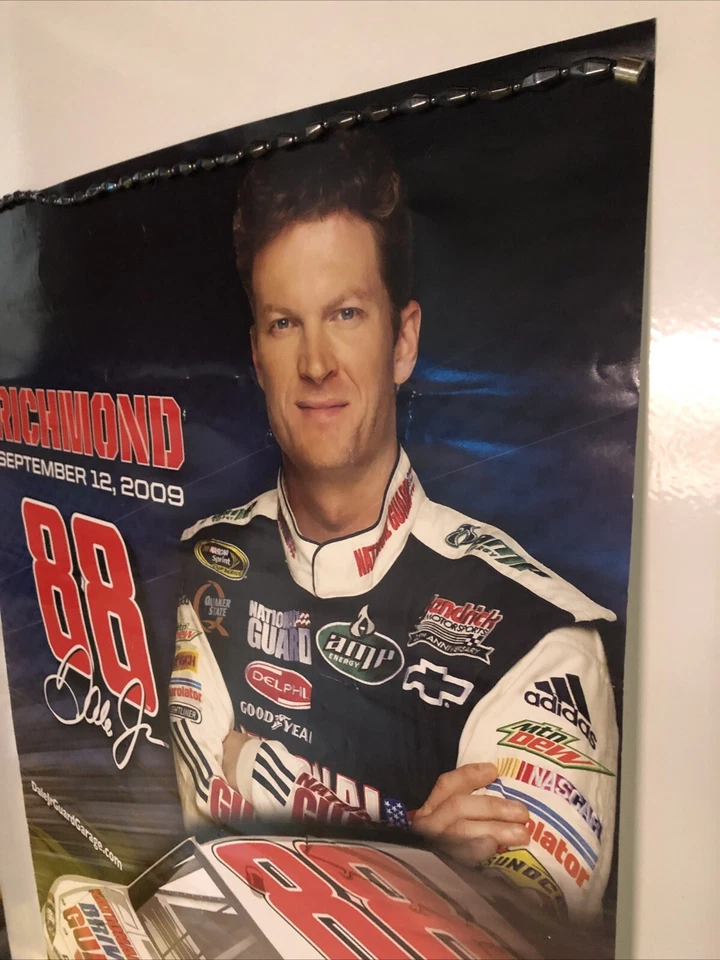 24" x 18" Dale Earnhardt Jr Poster -Richmond,  September 12, 2009 National Guard - Image 3 of 4