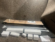 (QTY 2) Smart Standard Sliding Track Barn Door Black Hardware SDH-0066-2I-BK