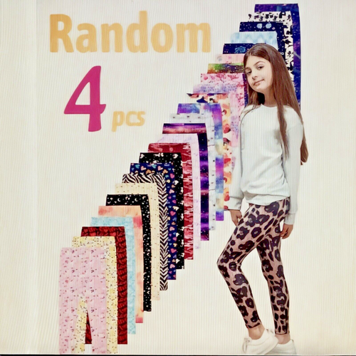 4pk Cropped Leggings High Stretch/Skinny Fit/Assorted Prints FAST SHIPPING