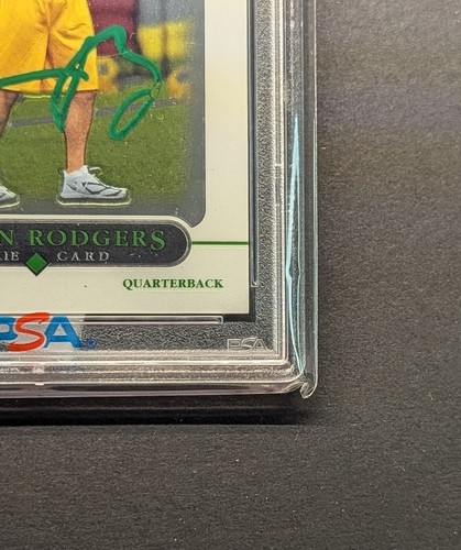 AARON RODGERS Rookie Auto 2005 Topps Chrome 50th Anniversary PSA Authentic RC - Picture 5 of 6