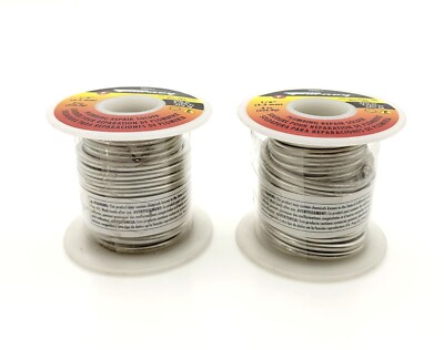 Forney Industries 38051 Lot of 2 Lead Free Solid Core 1/8'' Solder 8oz