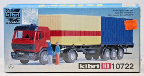Camión contenedor Kibri 10722 calibre 1:87 con kit de remolque sellado escala HO | Zustand: New