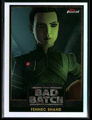 Star Wars Topps Finest 2022 Bad Batch Insert Silver Refractor BB-15 Fennec Shand