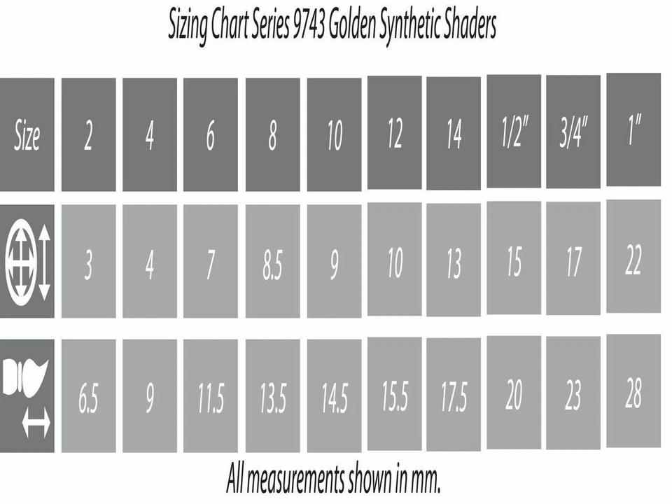 9743 Student Golden Synthetic Glaze Wash Brush Larger - Image 2 of 2