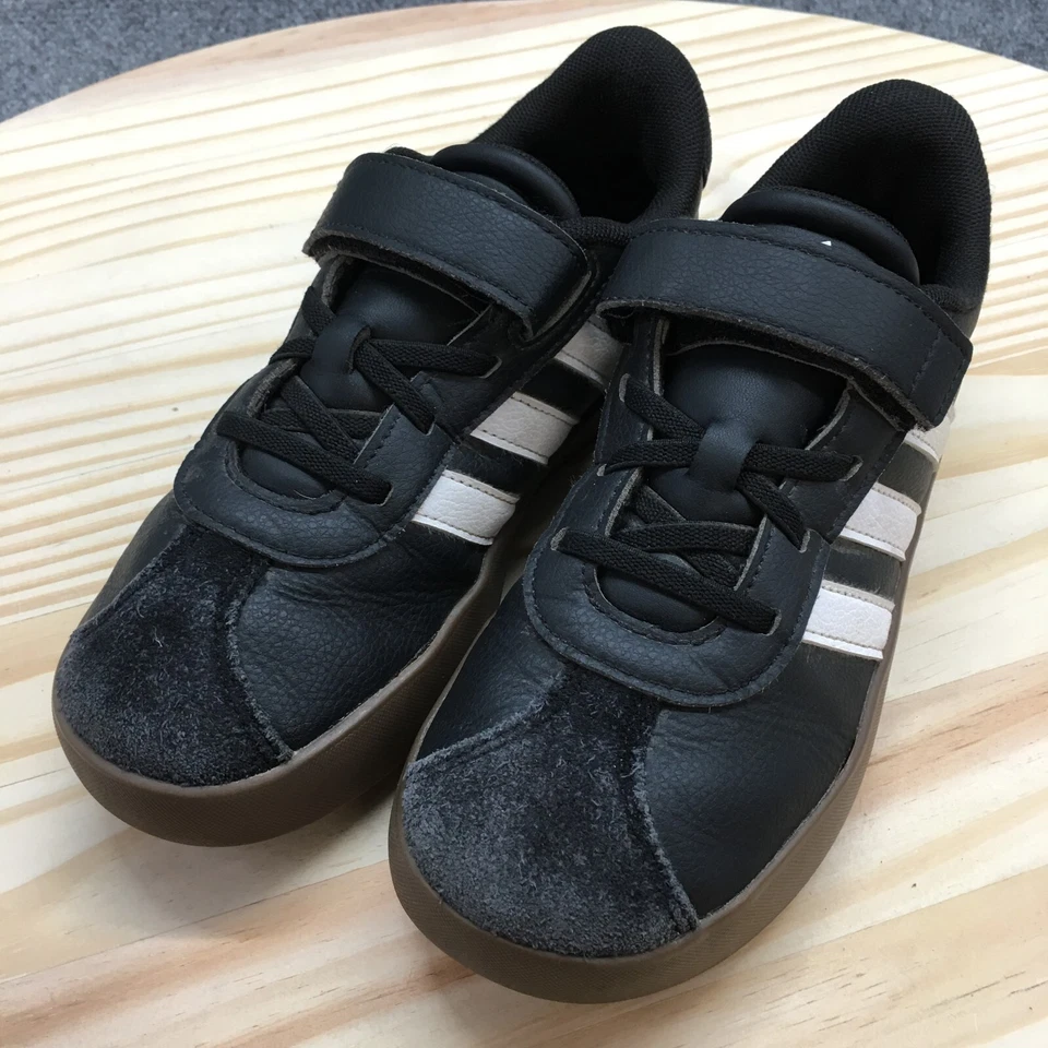 Adidas Zapatos Juveniles 2.5 Court Vl 3.0 Tenis Negros Informales Cómodos Punta Redonda Baja Foto 3 de 4