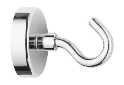 Magnethaken Haftkraft bis ca. 60 kg silber extra stark Magnet Haken Magnetisch