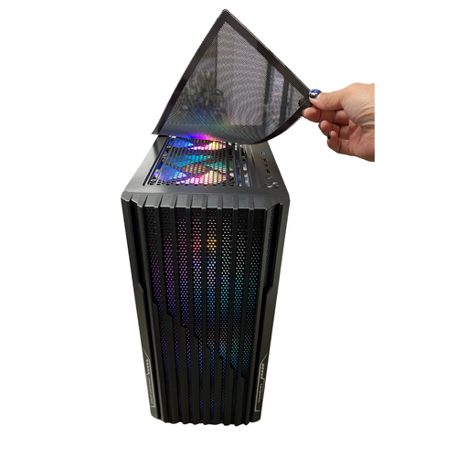RGB Gaming PC Desktop Computer i7 32GB DDR4 1TB SSD RX560 Win11P WIFI BT - Picture 8 of 14