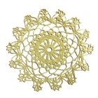 Handmade Crochet Lace Doilies Kitchen Table Mats Round Flower Vase Placemats