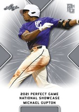 10-Count Lot Michael Gupton 2021 Leaf Perfect Game NIKE All-American Rookies