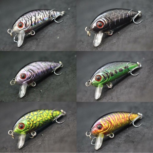 Esche da pesca esca 1 3/4 pollici 1/5 oz affondamento a tenuta stagna Minnow C544 - Foto 7 di 123