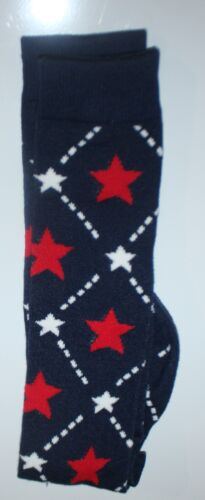 Women's men's Stars Stripes Patriotic Novelty Knee-high Socks Shoe Size 4-10