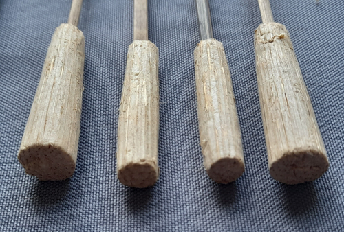 Antique Bamboo Blowpipe / Blowgun Tolor (quiver) with darts - Malaysia Borneo - Picture 7 of 17
