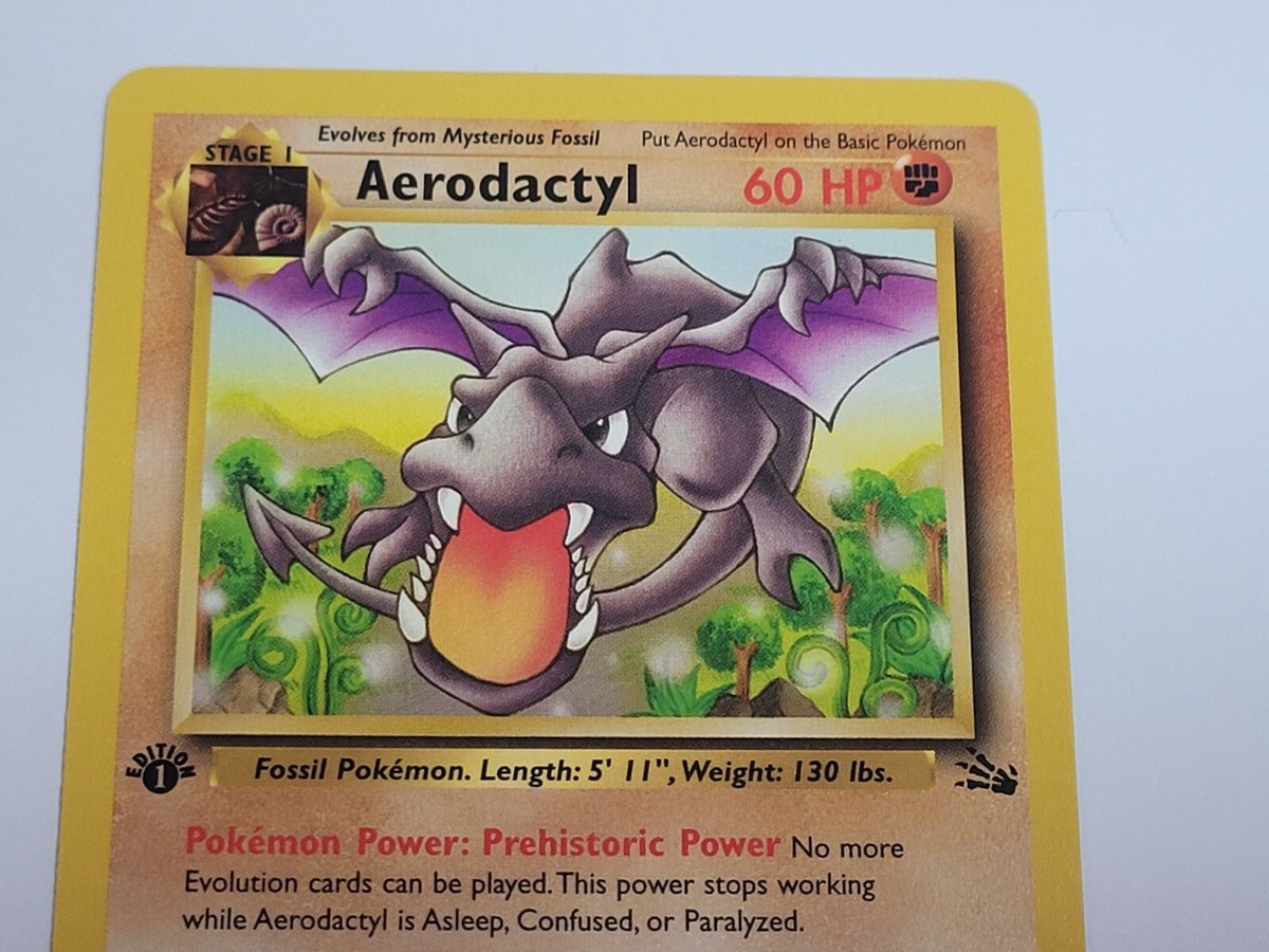 ポケモン - Aerodactyl プテラ 1ED 1st Edition 英語版 1/62 Pokemon Card Aerodactyl 1/62 Holo 1st Edition Fossil CGC 10