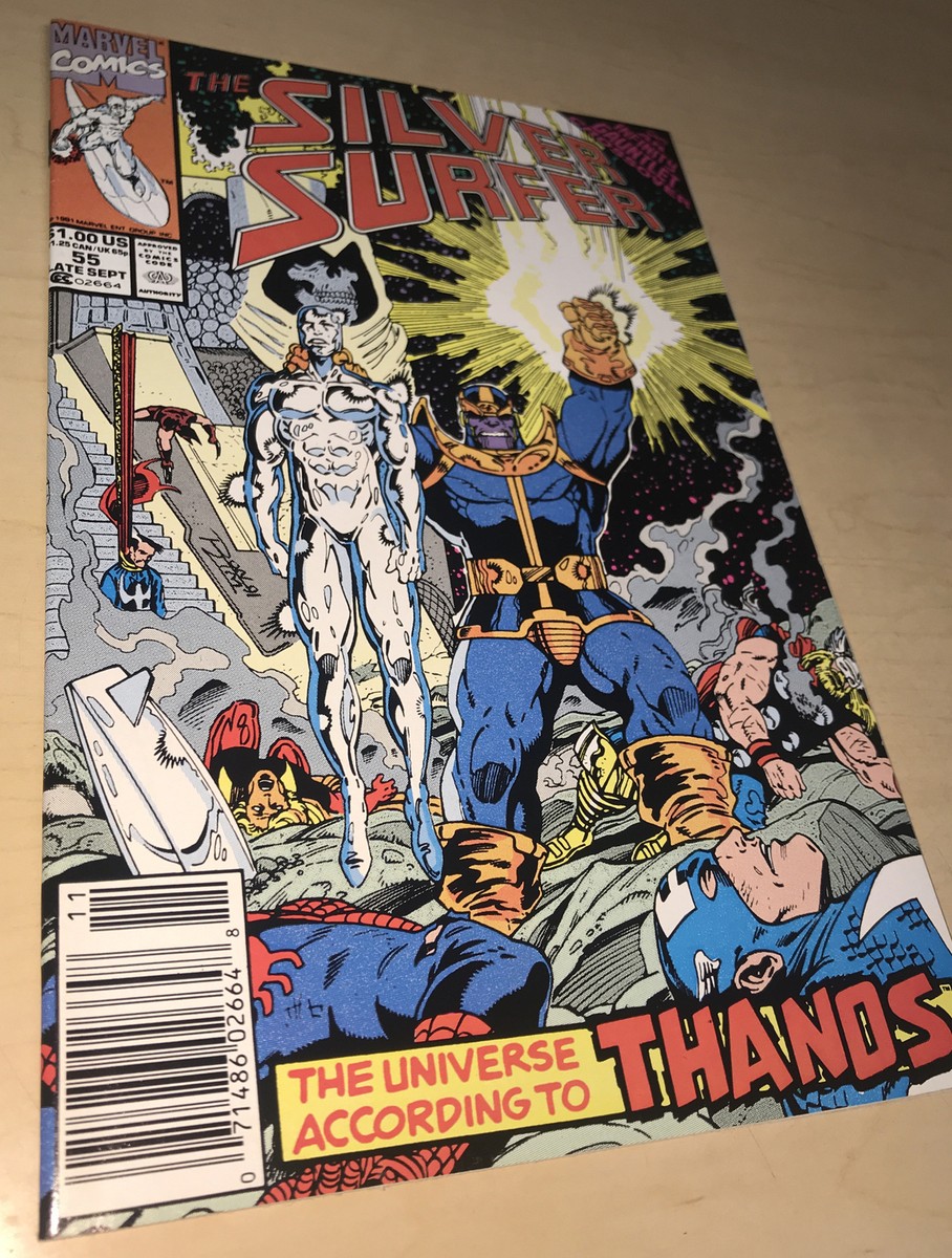 Silver Surfer #55 (9.4+) Infinity Gauntlet/Ron Lim/Thanos Silver Surfer #55 (9.4+) Infinity Gauntlet/Ron Lim/Thanos