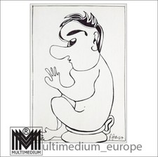 Original ink drawing - Gisela Geser - something always works ??