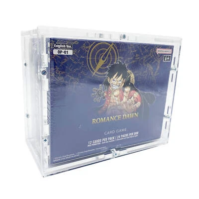 TCG-CASES.DE Estuche de acrílico adecuado para Reprint One Piece Display Booster Box inglés OP-01