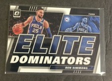 2019-20 BASKETBALL  CARD OPTIC  ELITE  DOMINATORS BEN SIMMONS # 18 FREE S&H 