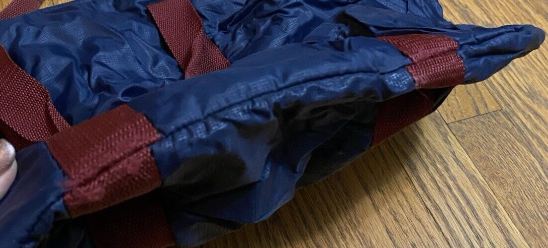 Borsa vintage YSL Yves Saint Laurent blu navy borsa da notte Weekender bagaglio