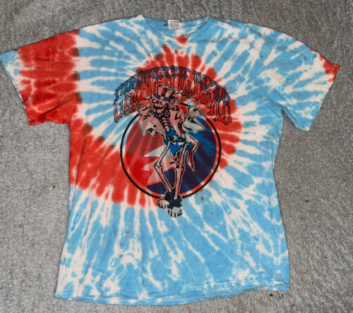 Retro Grateful Dead Junk Food Krawatte gefärbt Herren Gr. M KOSTENLOSER VERSAND sehr cool