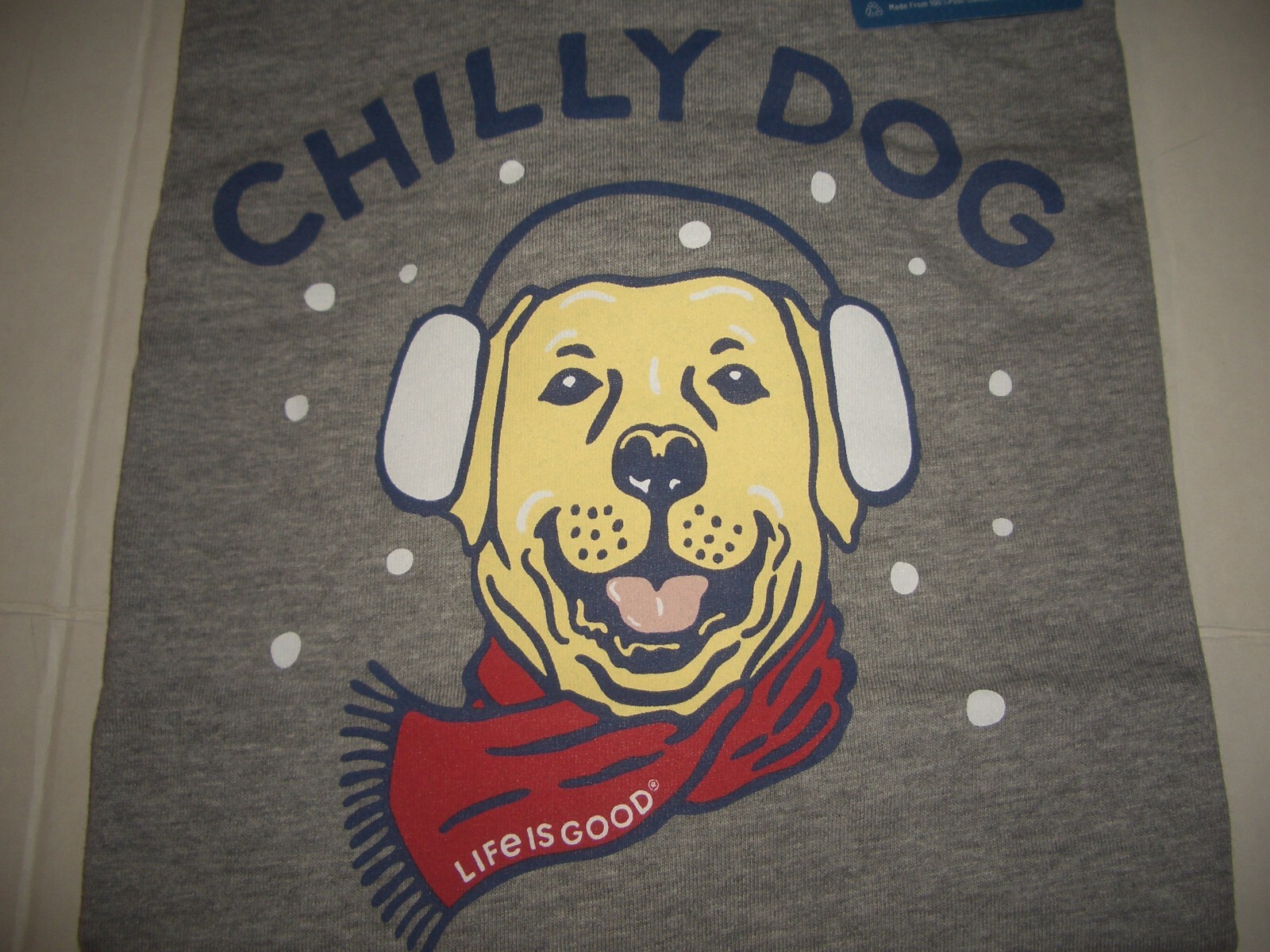 Life is Good Women's Crusher Medium SS Tee Top "Chilly Dog" eBay