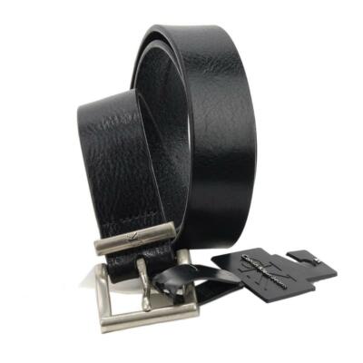 NEW CALVIN KLEIN Belt XL Black Textured Leather Vintage