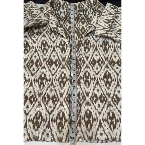 Chico's Open Front Jacket 3/4 Sleeve Polyester Rayon Blend Women's Size 2 (READ) - Picture 7 of 16
