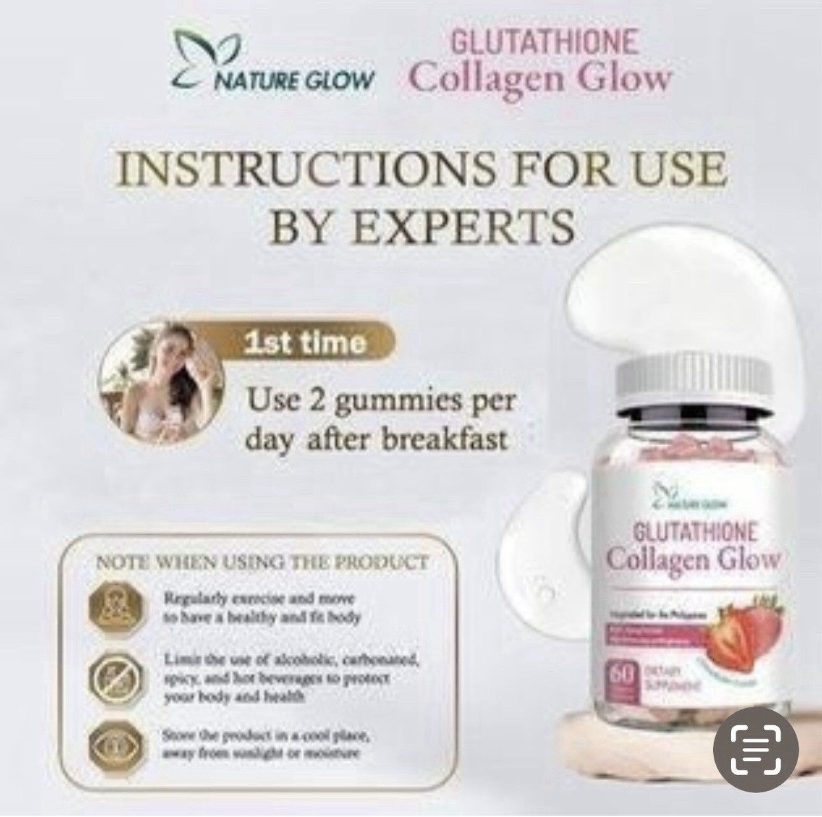 best time to take glutathione collagen glow Sales Glutathione Collagen 60 gummies
