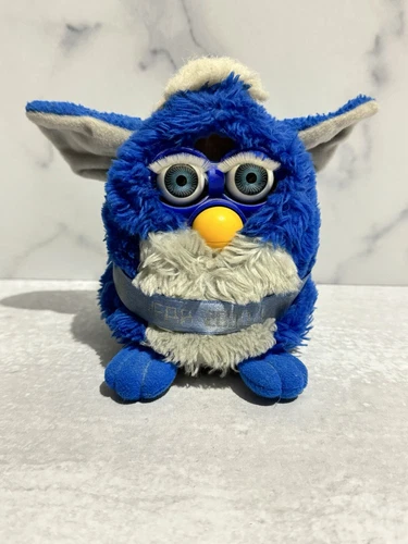 Vintage Furby Toy Limited Edition Year 2000 Y2K Millennium Blue Works Tested 