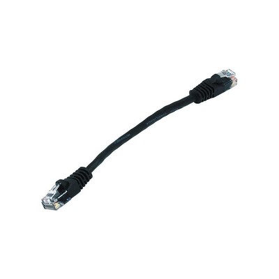 MONOPRICE 4974 Patch Cord,Cat 5e,Booted,Black,0.5 ft. 5PZP3