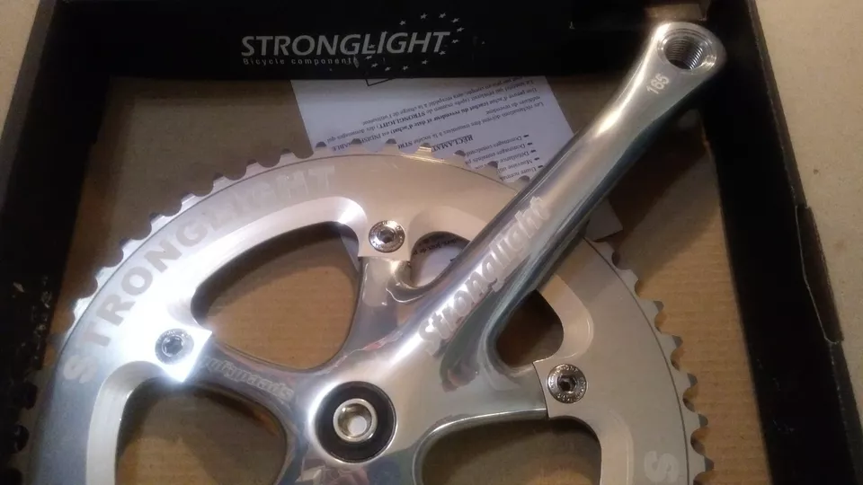 Juego de bielas Stronglight Speed Messenger Pista Track JIS 165mm 51t 1/8" Nuevo Foto 2 de 4