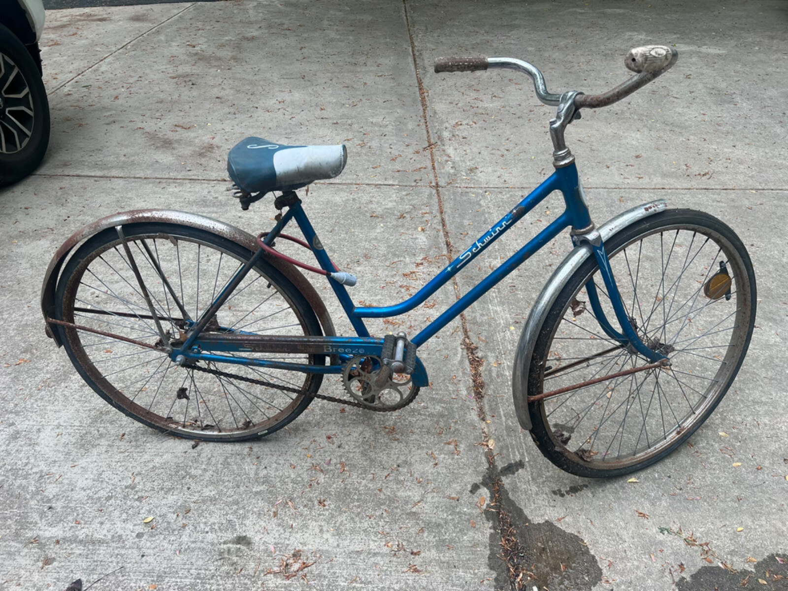 VINTAGE 1966 SCHWINN DELuxe Breeze bycicle ASIS for parts or