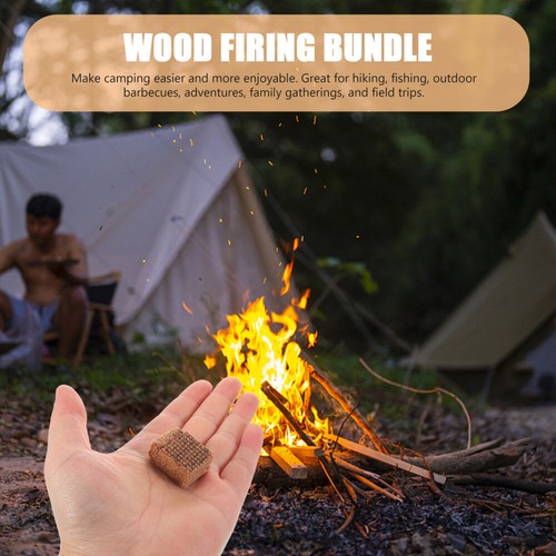 50 Stück Holzkohle-Starterwürfel für Grillkamin und Lagerfeuer im Freien, - Bild 7 von 12