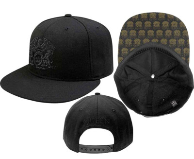 Queen - Snapback-Crest Logo - Black Baseball Cap