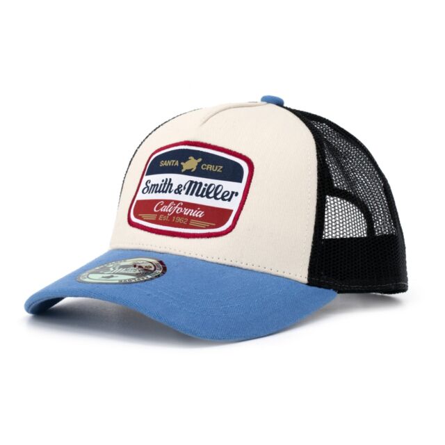 Cappuccio Smith & Miller Trucker Vincent Snapback Regolabile 2 Taglie Blu Nuovo- Cappuccio Smith & Miller Trucker Vincent Snapback Regolabile 2 Taglie Blu Nuovo-