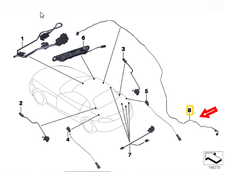 Genuine BMW Cable Harness Foldin 54377192499 for sale online | eBay