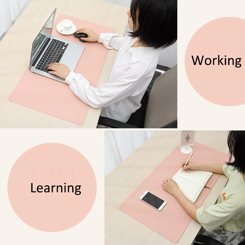 2mm Thick PU Leather Working Learing Waterproof Non-Slip Desk Pad Lot Mouse Pad - Image 4 of 4