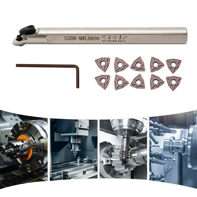 20mm Lathe Internal Boring Bar Turning Tool Holder + Indexable Carbide Inserts