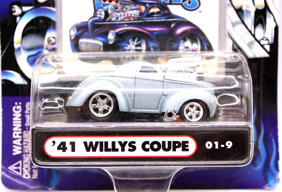 Funline Muscle Machines 1941 Willy's Coupe met silver-blue RR's - Image 2 of 4