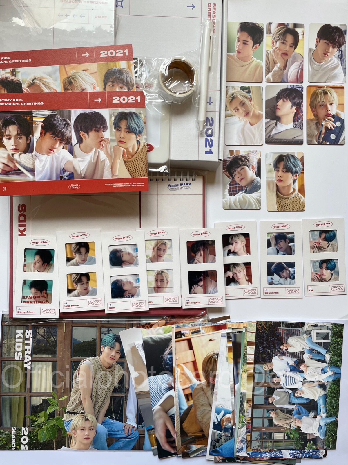 Stray kids photo cards STRAY KIDS 2021 SEASON GREETINGS FULL PC SET plandetransformacion