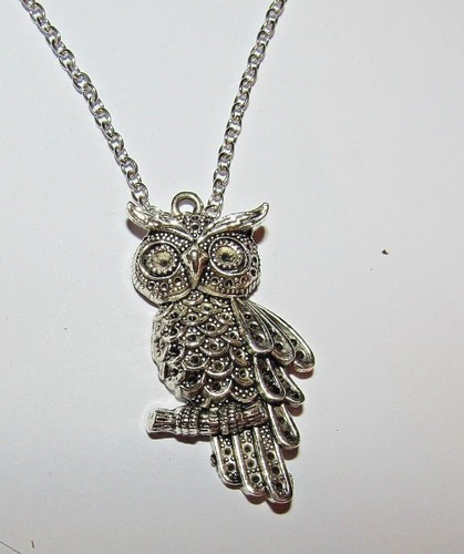 Huge choice OWL pendants necklaces lots of crystal detail new gift idea fast UK - Picture 27 of 58