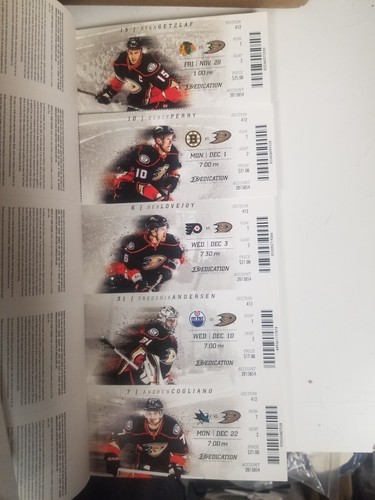 ANAHEIM DUCKS SEASON TICKET STUBS 2014-15 PERRY GETZLAF NASH MANSON KANE SELANNE - Picture 5 of 56