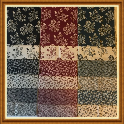 Dessertrolle 5 x 44 Blumen Sorte 18 Stück Stoff 100% Baumwolle KEINE Duplikate - Bild 2 von 10